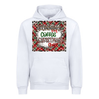 White Running on Coffee And Christmas Urban Hoodie - CowhideDigitalArt