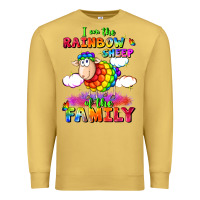 Antique Gold I am the rainbow sheep of the family Premium Sweatshirt - FaDigitalArtStudio