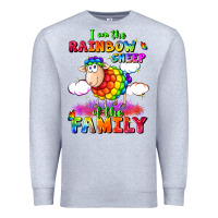 Heather Grey I am the rainbow sheep of the family Premium Sweatshirt - FaDigitalArtStudio