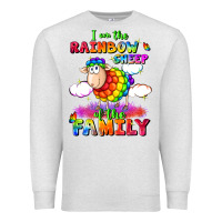 Oatmeal Heather I am the rainbow sheep of the family Premium Sweatshirt - FaDigitalArtStudio