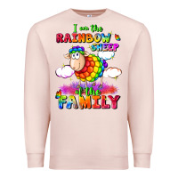 Pale Pink I am the rainbow sheep of the family Premium Sweatshirt - FaDigitalArtStudio