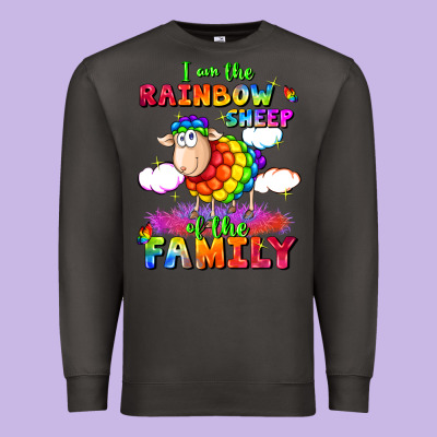 I Am The Rainbow Sheep Of The Family Premium Sweatshirt Designed By Fadigitalartstudio