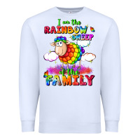 White I am the rainbow sheep of the family Premium Sweatshirt - FaDigitalArtStudio