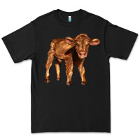 Black red angus calf Premium Tee - LillyAllenDesigns