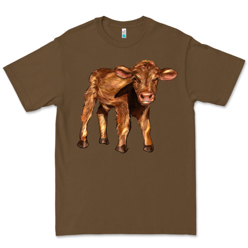 Red Angus Calf Premium Tee by LillyAllenDesigns | Teevron
