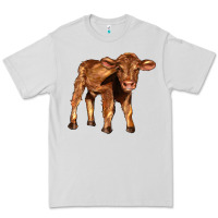 Dove Grey red angus calf Premium Tee - LillyAllenDesigns