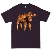 Plum red angus calf Premium Tee - LillyAllenDesigns