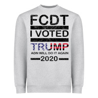 Heather Grey hell yeah i voted trump and will do it again 2020 Heavyweight Sweatshirt - Bettercallsaul