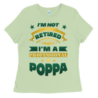 Matcha i'm not retired i'm a professional poppa Ladies Tee - Jasminsmagicworld