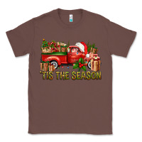 Chestnut Tis' The Season Christmas Truck Classic Tee - BundleAndBundleShop