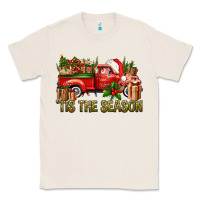 Natural Tis' The Season Christmas Truck Classic Tee - BundleAndBundleShop