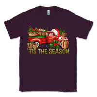 Plum Tis' The Season Christmas Truck Classic Tee - BundleAndBundleShop