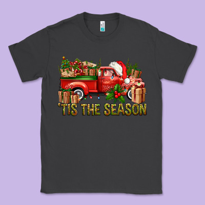Tis' The Season Christmas Truck Classic Tee Designed By Bundleandbundleshop