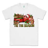 White Tis' The Season Christmas Truck Classic Tee - BundleAndBundleShop