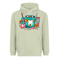 Matcha Dentist Coffee Heavyweight Hoodie - FaDigitalArtStudio
