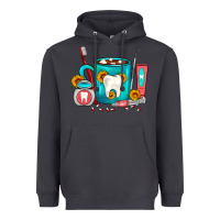 Smoke Dentist Coffee Heavyweight Hoodie - FaDigitalArtStudio