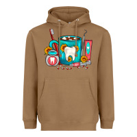 Toasted Coconut Dentist Coffee Heavyweight Hoodie - FaDigitalArtStudio