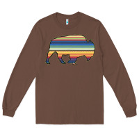 Chestnut Aztec Bison Silhouette Long Sleeve Tee - Bettercallsaul