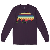 Plum Aztec Bison Silhouette Long Sleeve Tee - Bettercallsaul