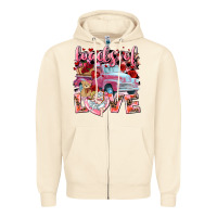 Sandshell Loads of love Valentine's Day truck Zipper Hoodie - HowdyJamesFarm