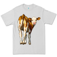 Dove Grey simmental calf Premium Tee - LillyAllenDesigns