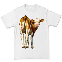 White simmental calf Premium Tee - LillyAllenDesigns