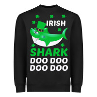 Black Irish Shark Doo Doo Doo Saint Patricks Day Heavyweight Sweatshirt - Bettercallsaul