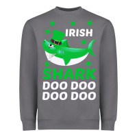 Storm Irish Shark Doo Doo Doo Saint Patricks Day Heavyweight Sweatshirt - Bettercallsaul