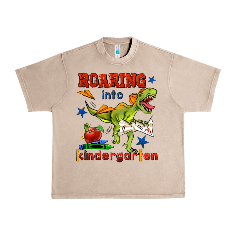 Roaring Into Kindergarten Urban Heavy Tee by BundleAndBundleShop | Teevron