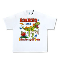 White roaring into kindergarten Urban Heavy Tee - BundleAndBundleShop
