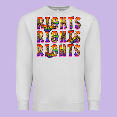 Rights Rights Rights Pride Premium Sweatshirt Designed By Fadigitalartstudio