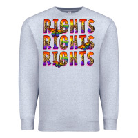 Heather Grey rights rights rights pride Premium Sweatshirt - FaDigitalArtStudio
