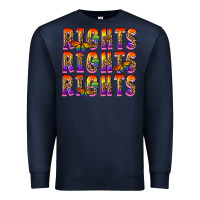 Navy rights rights rights pride Premium Sweatshirt - FaDigitalArtStudio
