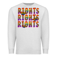Oatmeal Heather rights rights rights pride Premium Sweatshirt - FaDigitalArtStudio