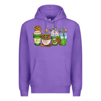 Purple fantastic movie character coffee cups Premium Hoodie - OliviaCreatesArt