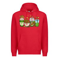 Red fantastic movie character coffee cups Premium Hoodie - OliviaCreatesArt