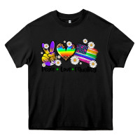 Black peace love  equality Heavy Core Tee - AdoDesignShop