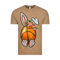 Vintage Coffee Basketball Easter Bunny Vintage Tee - BundleAndBundleShop