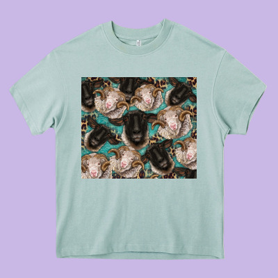 Suffolk Ewe And Merino Ram Sheeps Heavy Core Tee Designed By Barkaloodesign