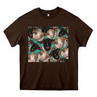Chocolate Brown suffolk ewe and merino ram sheeps Heavy Core Tee - BarkalooDesign