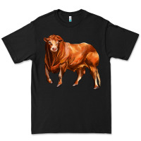 Black red angus bull Premium Tee - LillyAllenDesigns