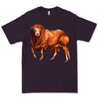 Plum red angus bull Premium Tee - LillyAllenDesigns
