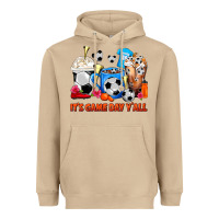 Mushroom It's Game Day Y'all Soccer Coffee Cups Heavyweight Hoodie - FaDigitalArtStudio
