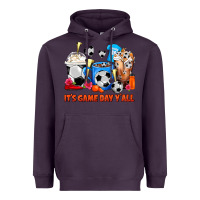 Plum It's Game Day Y'all Soccer Coffee Cups Heavyweight Hoodie - FaDigitalArtStudio