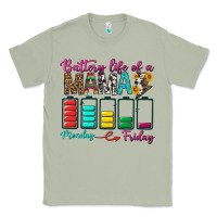 Matcha Battery Life Of A Mama Classic Tee - BundleAndBundleShop