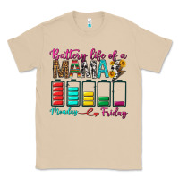 Mushroom Battery Life Of A Mama Classic Tee - BundleAndBundleShop