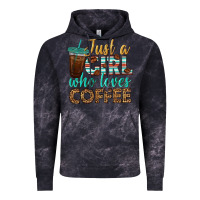 Cloud Black just a girl who loves coffee Vintage Hoodie - BundleAndBundleShop