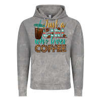 Cloud Rock just a girl who loves coffee Vintage Hoodie - BundleAndBundleShop