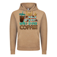 Vintage Coffee just a girl who loves coffee Vintage Hoodie - BundleAndBundleShop