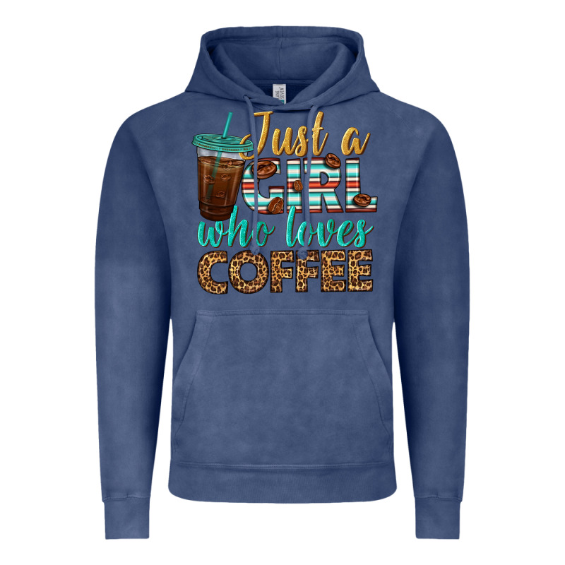 Just A Girl Who Loves Coffee Vintage Hoodie by BundleAndBundleShop | Teevron